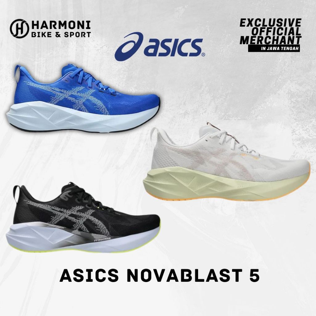 Asics Novablast 5 Men Running shoes Sepatu Lari Pria