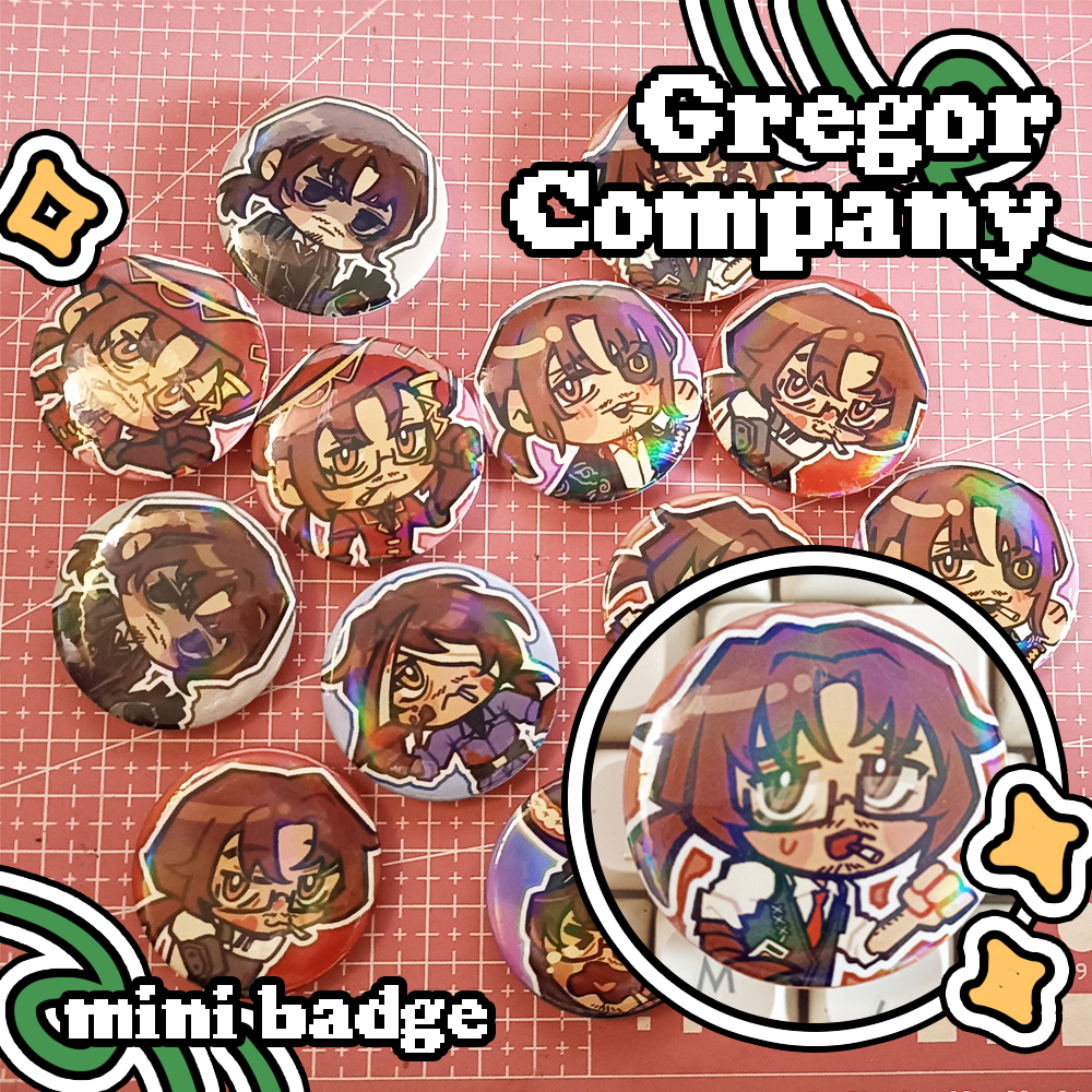 [LIMBUS COMPANY] Gregor Company Badge by Kombucheers