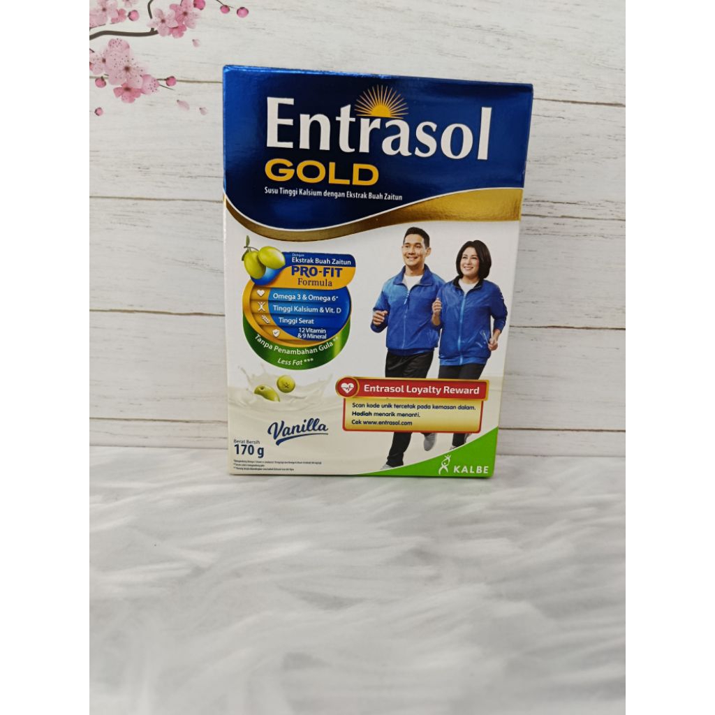 

Entrasol Gold 170gr – Susu Nutrisi Dewasa Tinggi Kalsium
