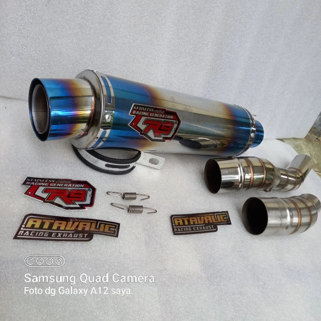 Knalpot racing R9 mugello +slipon for ninja250finew ninja 250fi old ninja 250karbu ninja250 mono z25