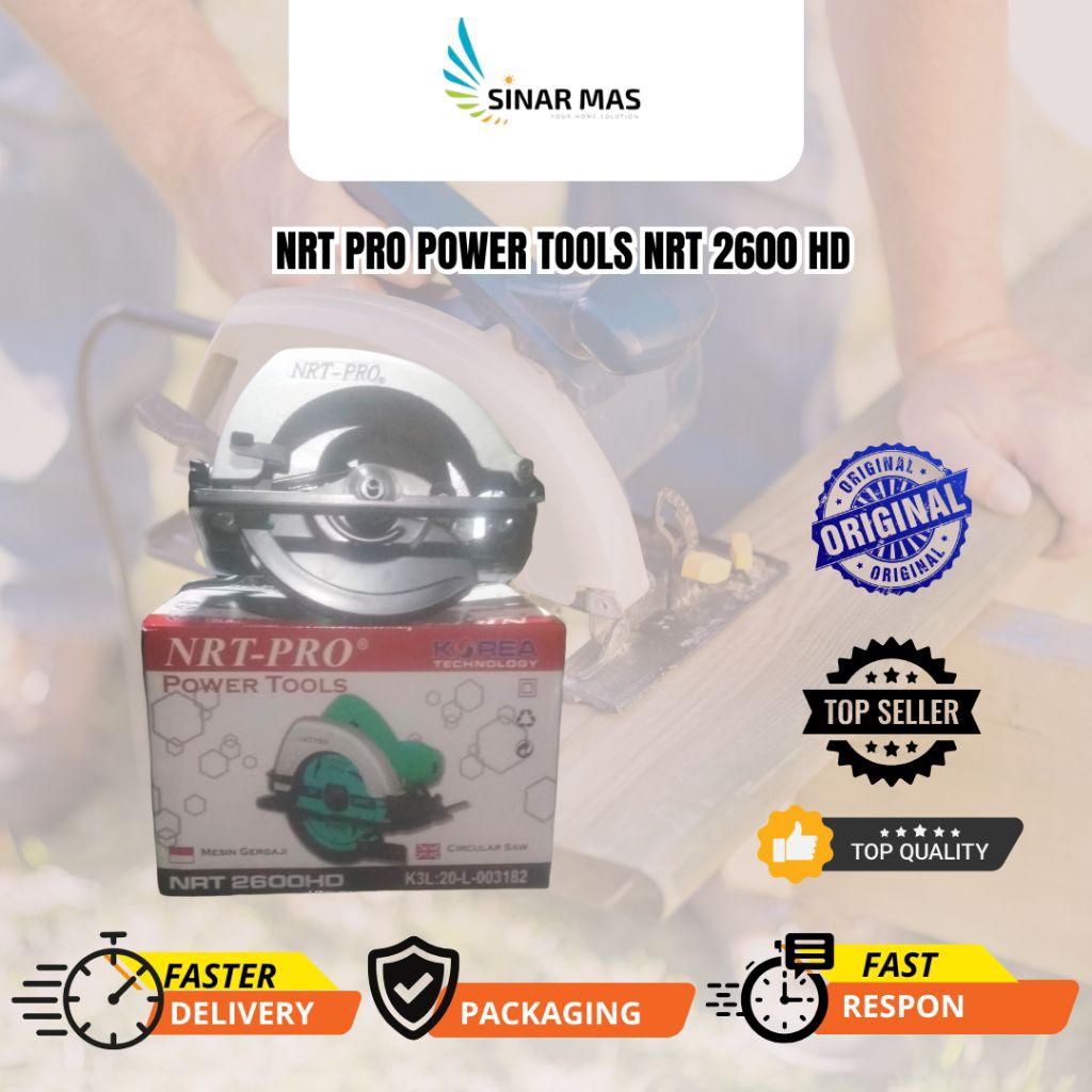 CIRCULAR SAW 7" NRT PRO 2600HD