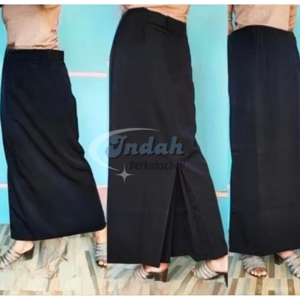 Rok Sekolah SMP/SMA span belakang / rok kerja Panjang