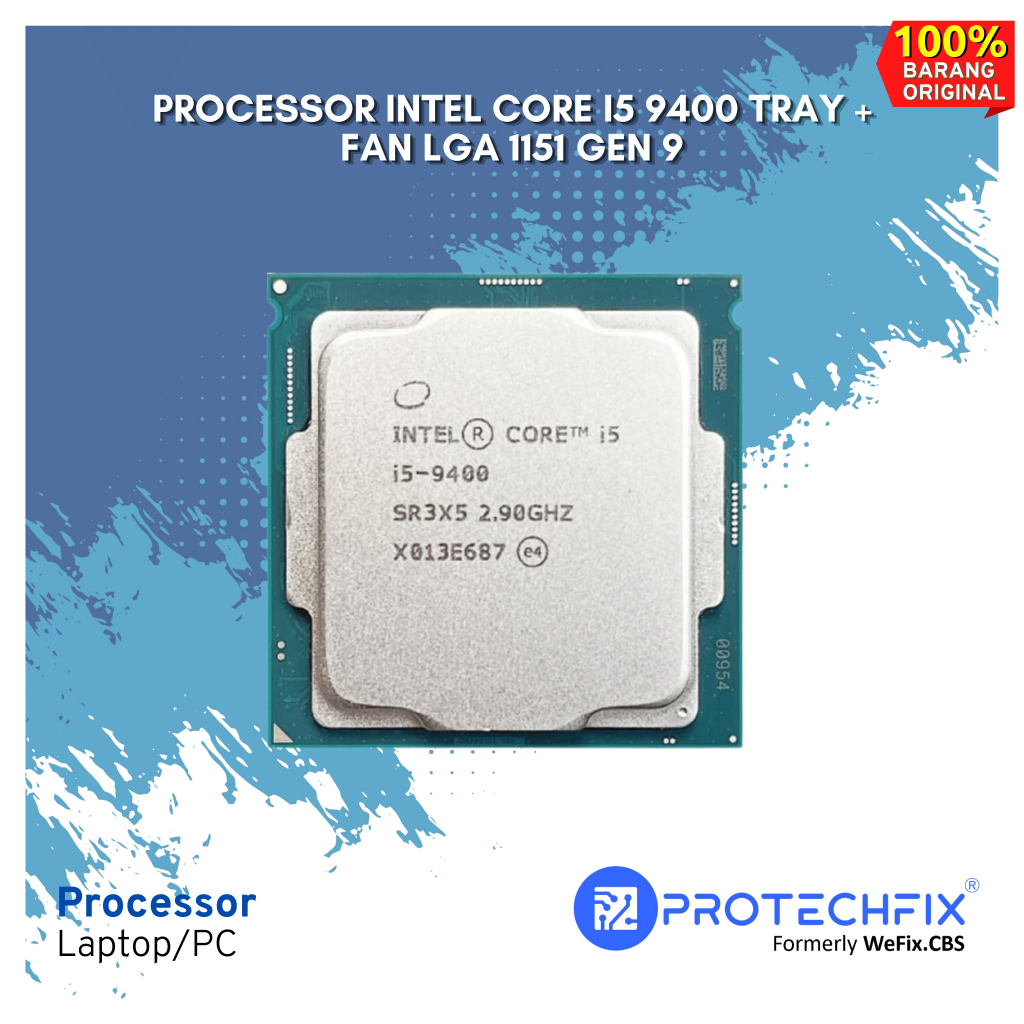 PROCESSOR INTEL CORE I5 9400 TRAY + FAN LGA 1151 GEN 9