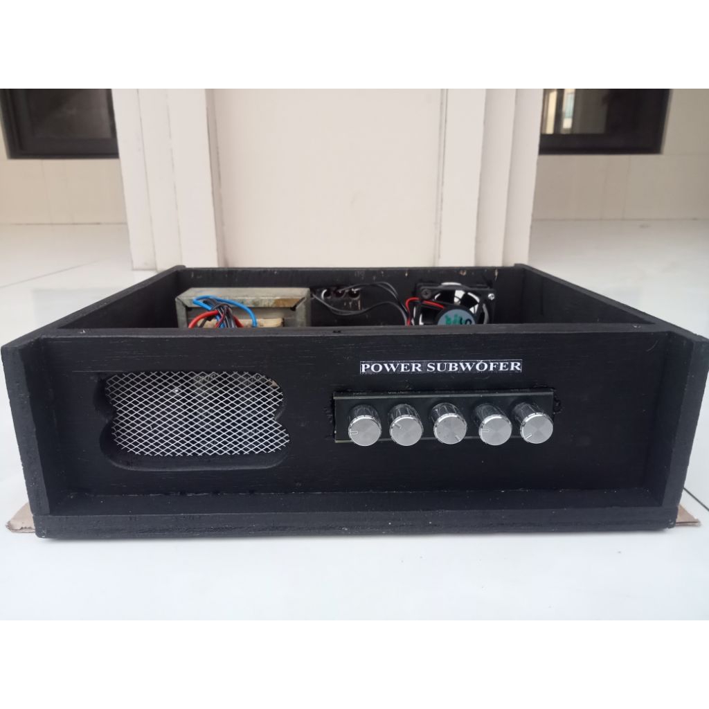 Power Amplifier type 2.1 with subwofer ,Box triplek