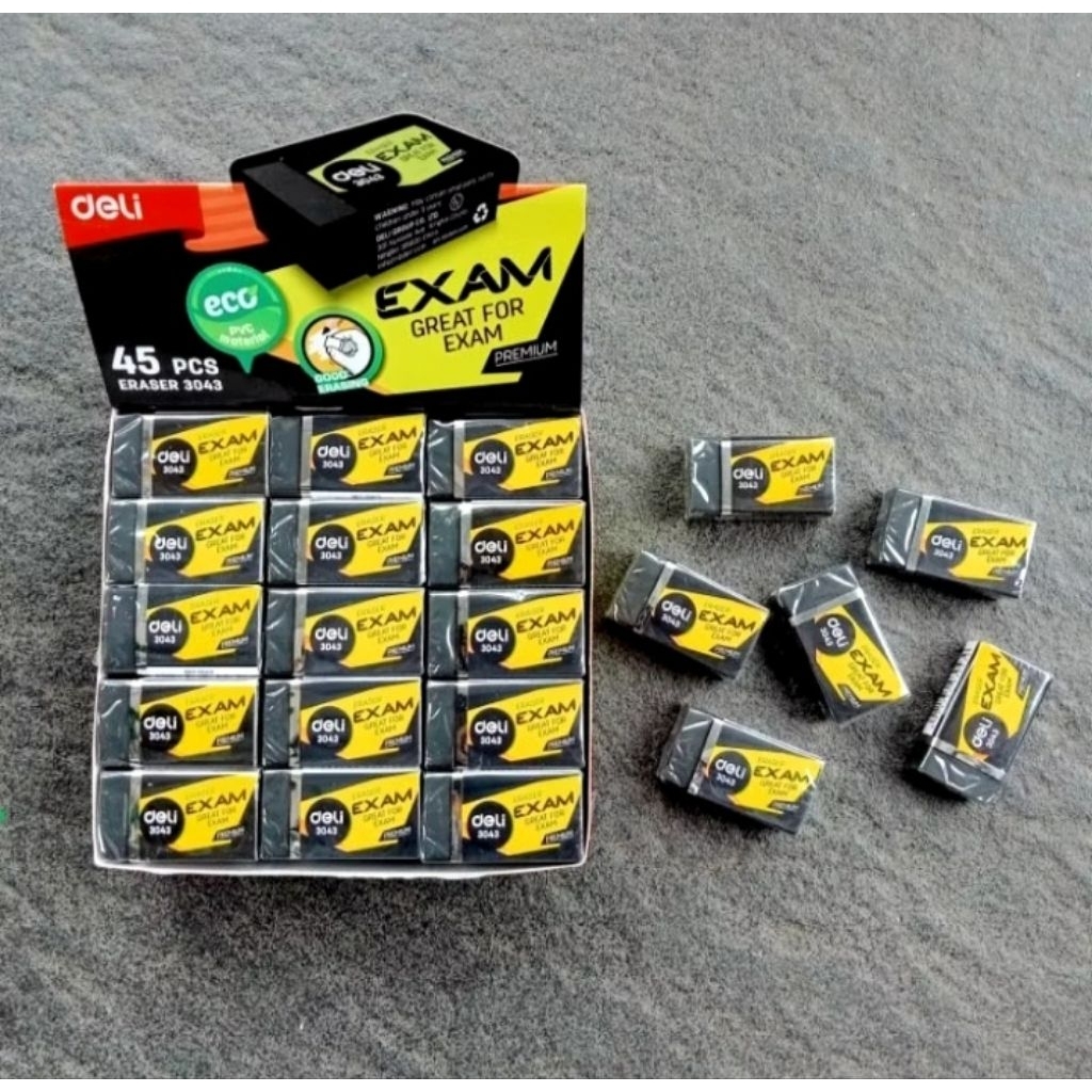 

Penghapus Stip Eraser Deli 3043 Hitam ( 45 Pcs ) [ Original ]