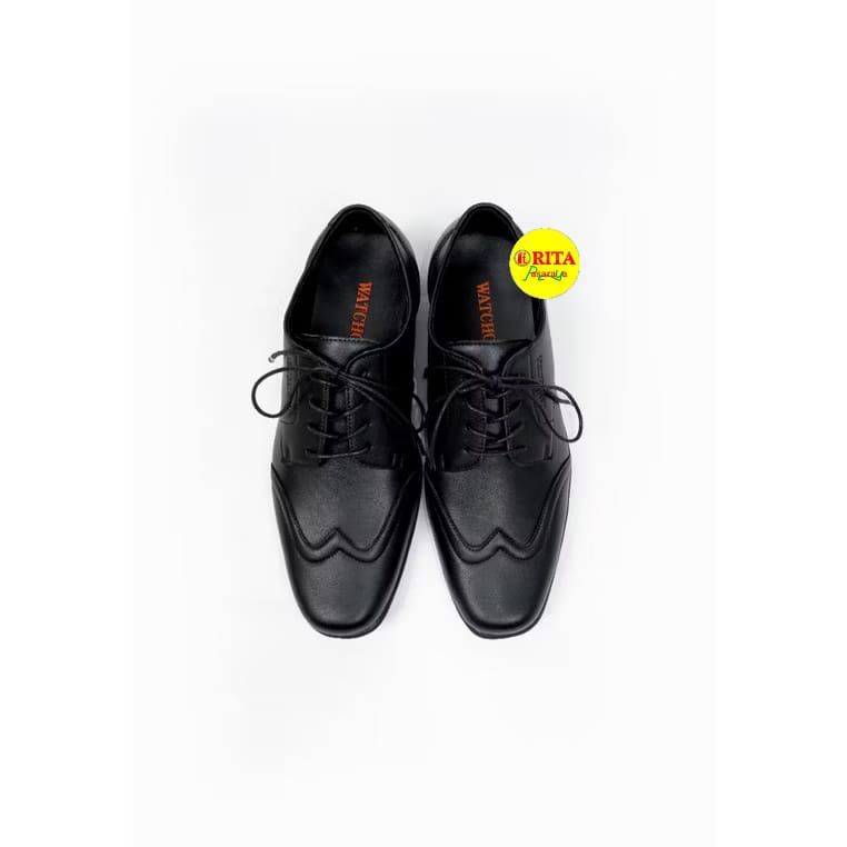 Sepatu Hitam Formal Watchout Pria Dewasa - RITA