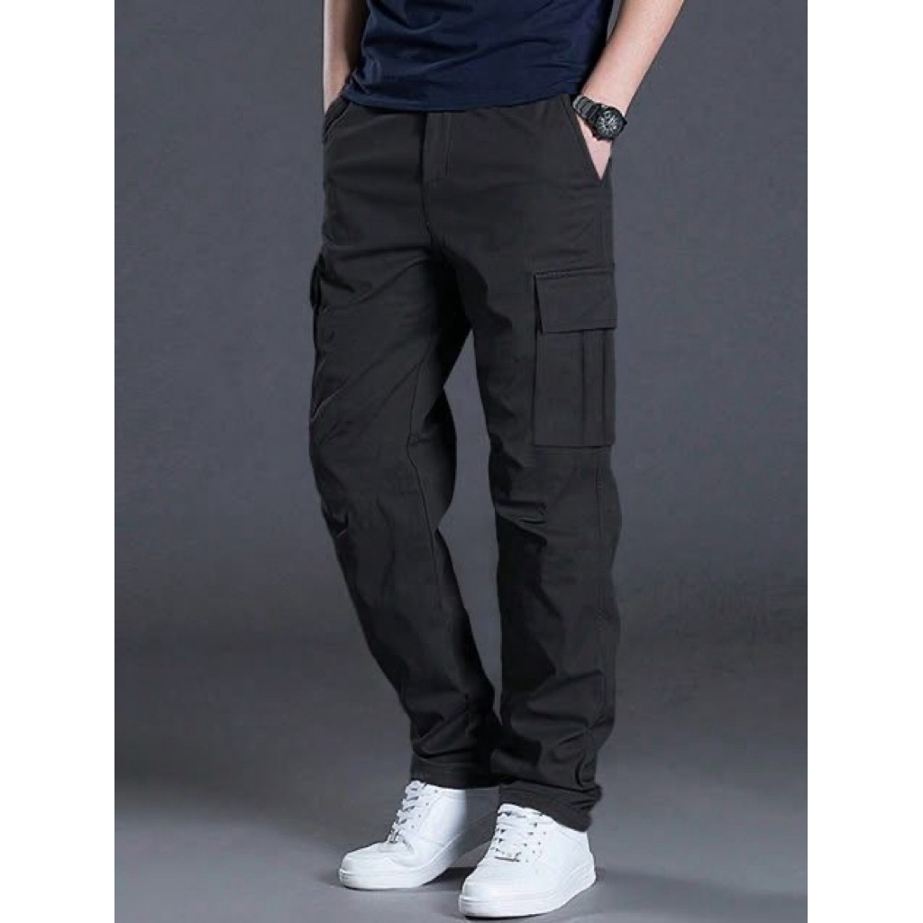 CELANA KARGO PANJANG PRIA DEWASA / REMAJA REGULER Model Highwaist Korea Style Celana Casual Kargo Pr