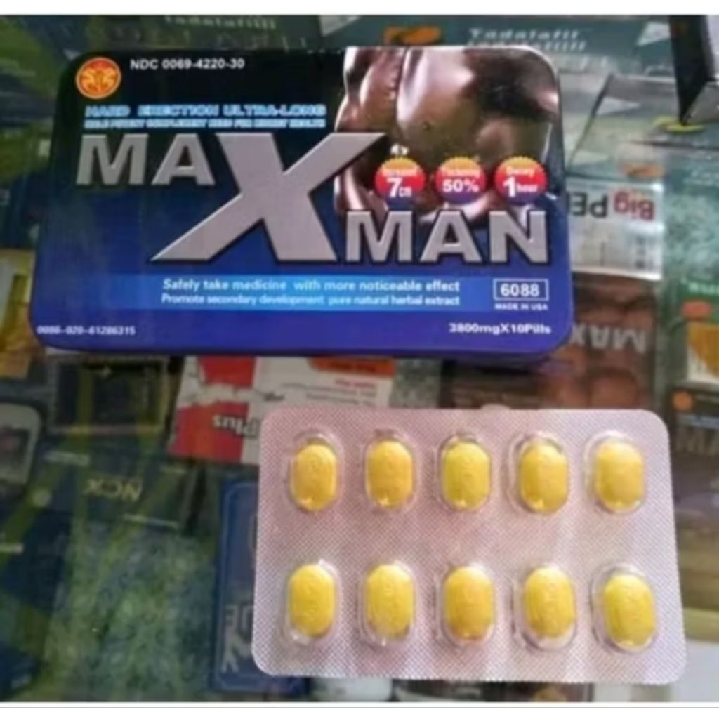 OBAT MAXMAN ASLI IMPORT ORIGINAL USA KU4T KUNING MEXMAN- MAXMAN ORIGINAL