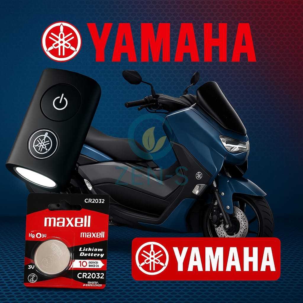 Baterai Batre Kunci Remot Alarm Yamaha N-MAX Kunci Remote Motor Yamaha NMAX Baterai Smart Key Remote