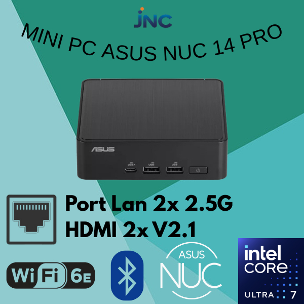 Mini PC Asus Nuc 14 Pro Intel Core Ultra 7 155H Gen13 - Intel Nuc I7 155H PC Mini ASUS Gen 13