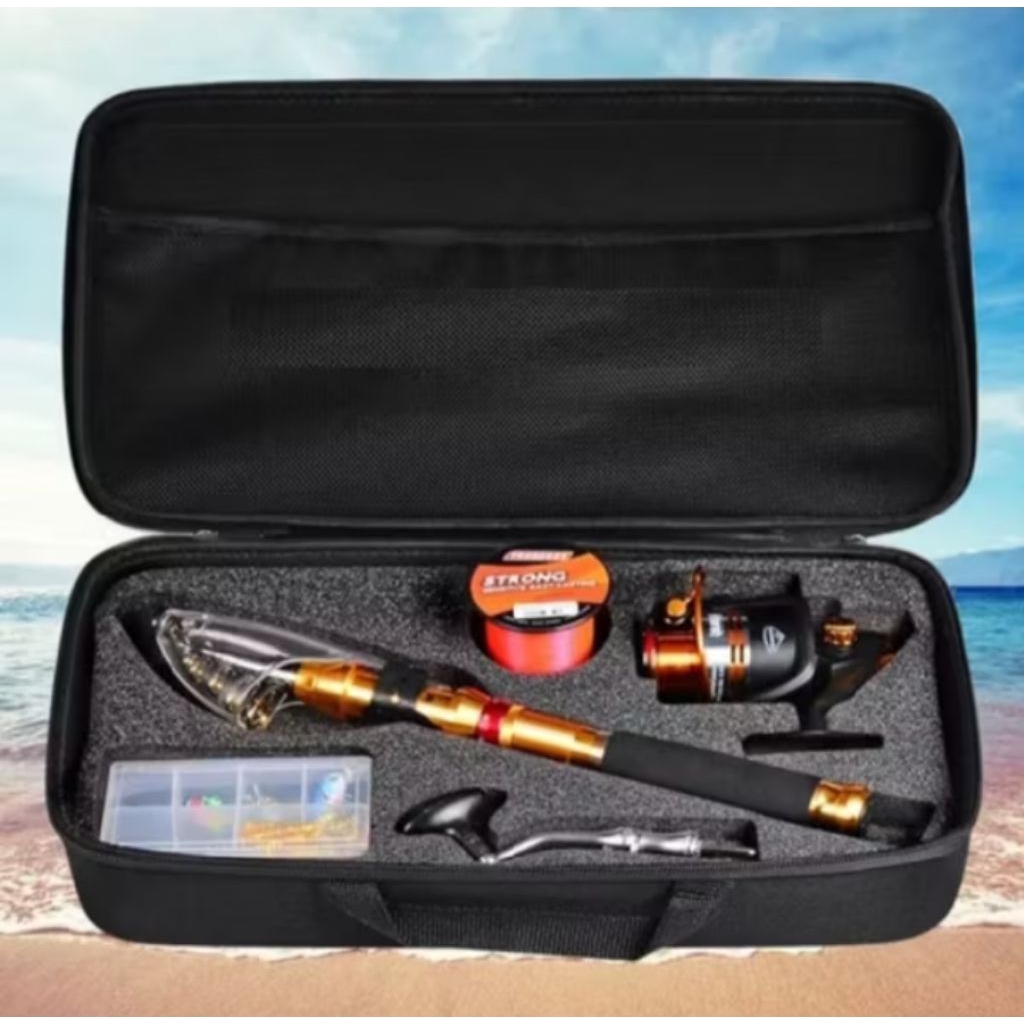 Tas penyimpanan joran dan rell 50x25x10cm.