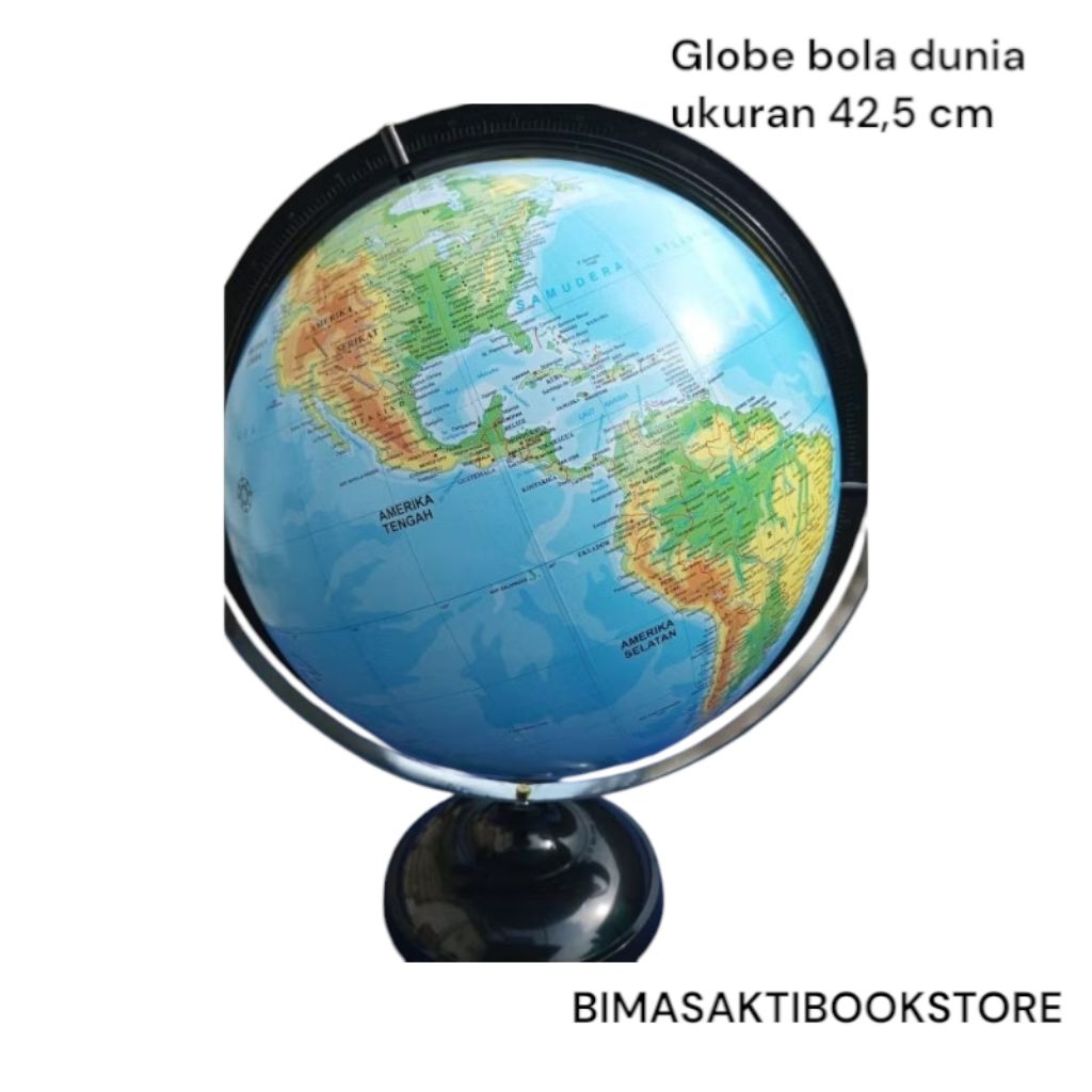 

globe bola dunia ukuran 42,5 cm alat peraga ips