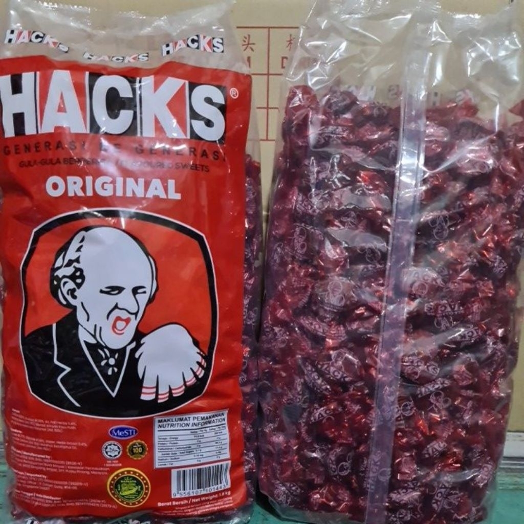 PERMEN GULA GULA 500GR REPACK  HACKS M4LAYSIA IMPORT ORIGINAL