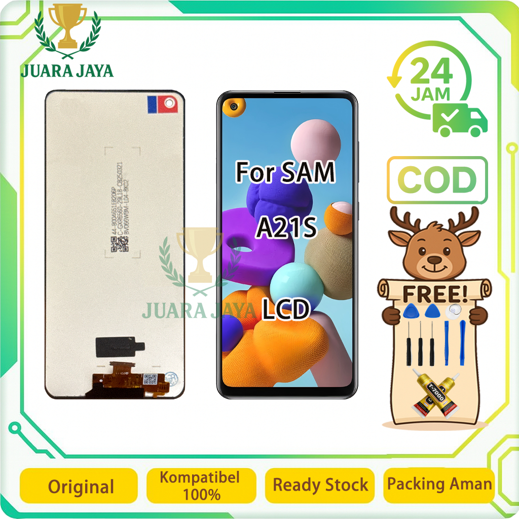 LCD FOR SAMSUNG A21S / A217 UNIVERSAL FULLSET Touchscreen LCD HP OG TOUCHSCREEN