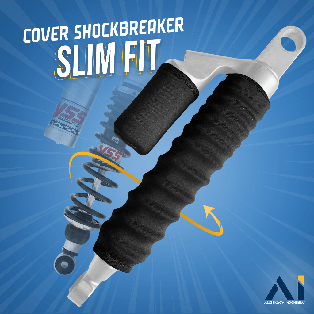 Sarung Shockbreaker Belakang Slim Fit-Cover Pelindung Shock belakang sepeda Motor-Cover Shockbreaker