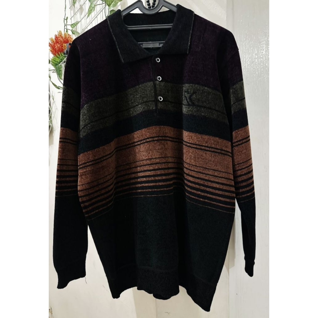 [PRELOVED]❤ Sweater Kancing Lengan Panjang Rajut Pria Vintage