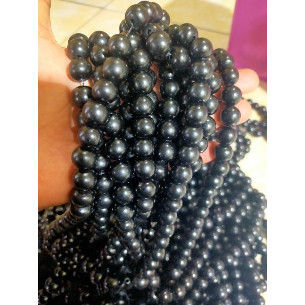 tasbih 1000 butir 12mm kokka jawa asli/tasbih biji gebang pocok lontar hitam tasbih 1000 butir