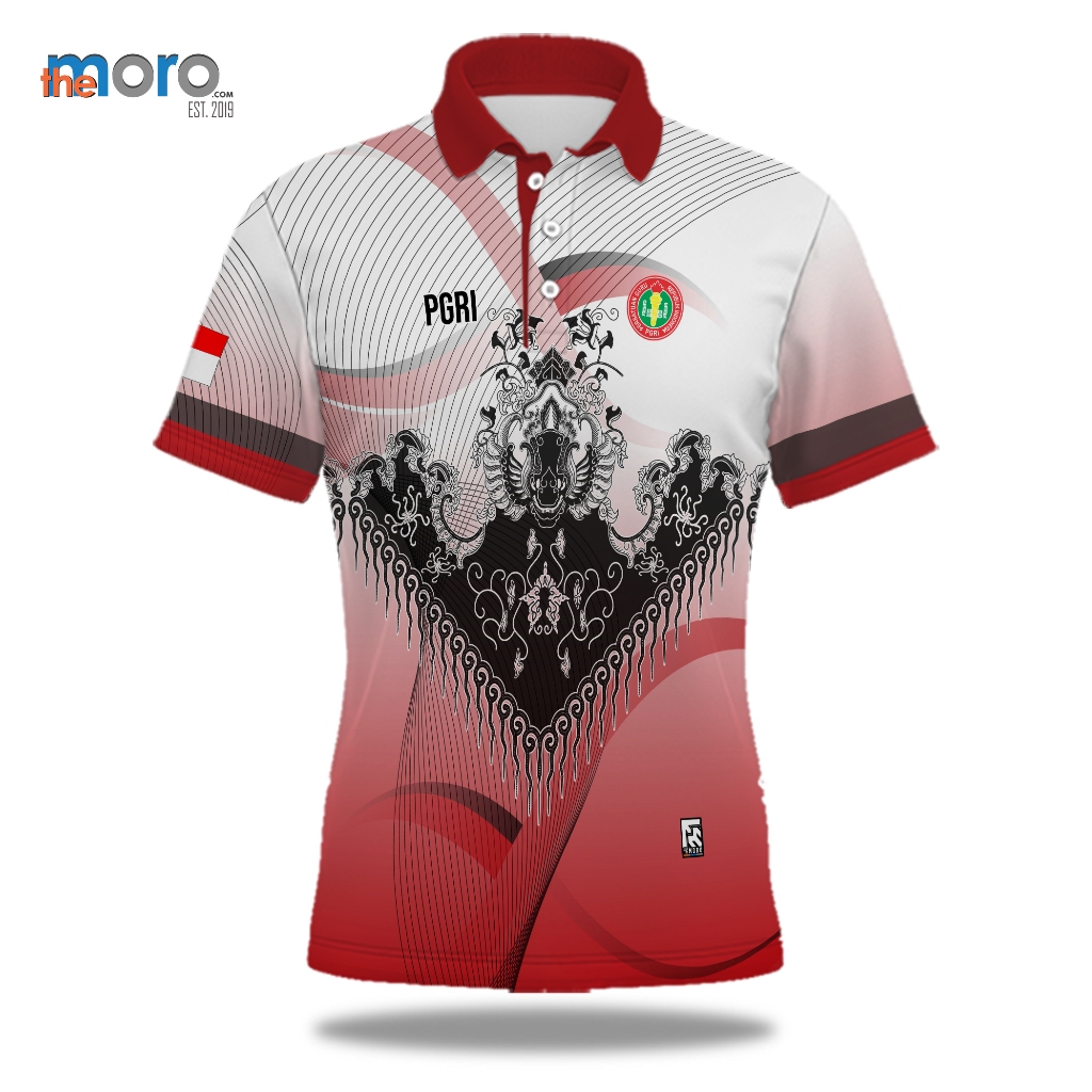 SAGALA - Kaos Baju Polo/Kerah JERSEY SERAGAM PGRI ART 06 Pria & Wanita Lengan Pendek/Panjang