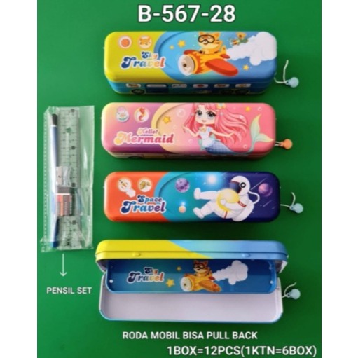 

Pensil Case Kaleng Anak Karkter + Isi Model Mobil / Tempat Pensil / Kotak Pensil