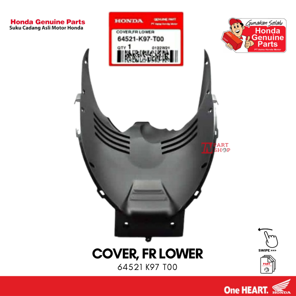 Cover Dek Lumpur (Cover FR Lower) - PCX150 Lokal / 64521-K97-T00
