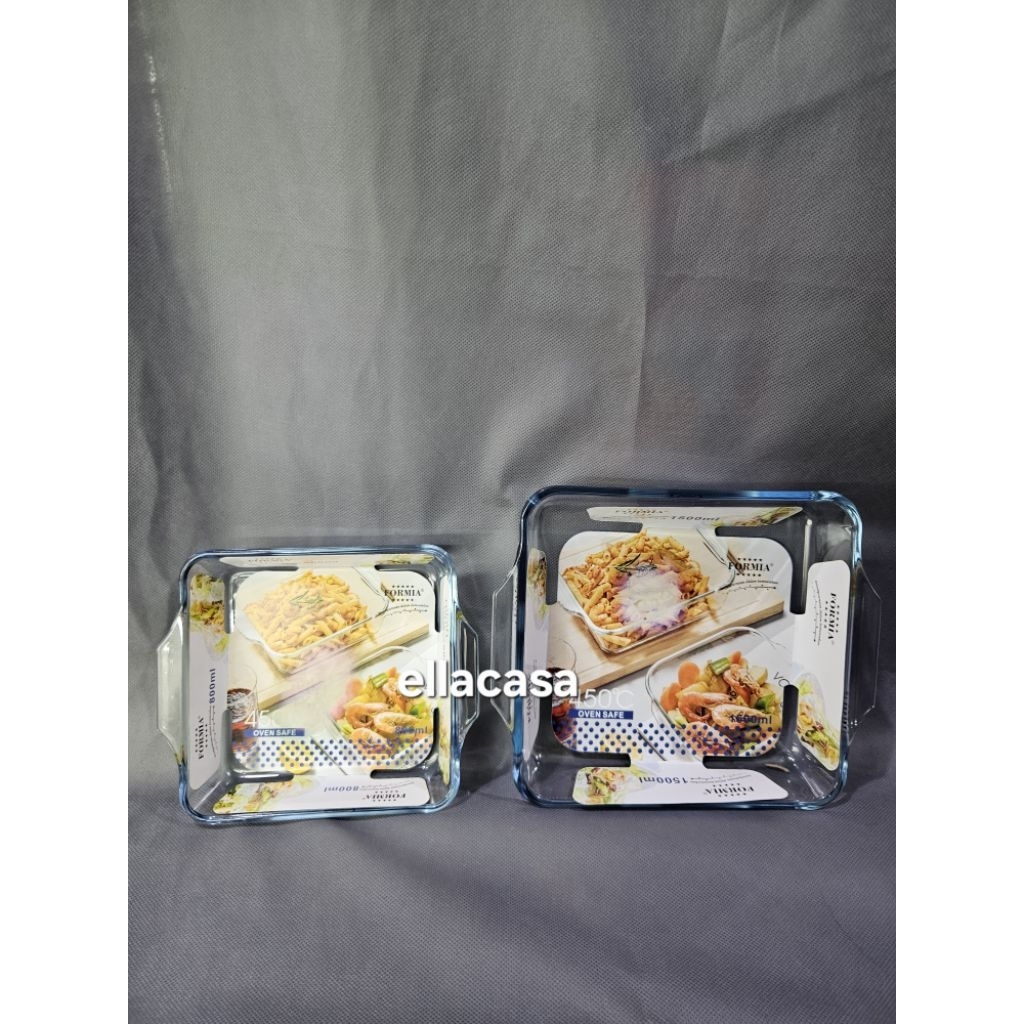 Loyang Kaca Formia 1500ml / Formia Bake & Serve Square Dish 1500ml