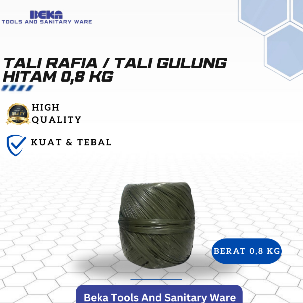 

Tali Rafia / Tali Gulung Hitam 0,8 KG