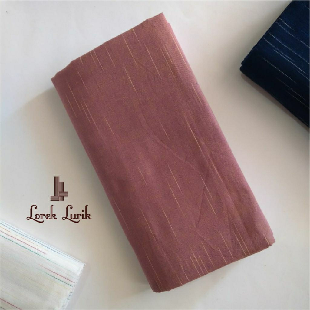 Kain Lurik Gerimis Pink Salem / Batik Lurik Biru Salem