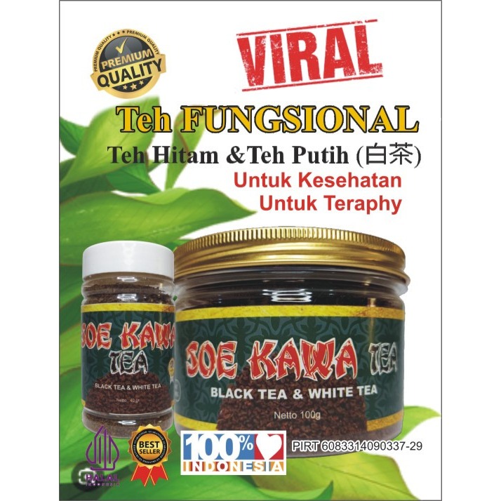 

TEH HITAM SOE KAWA TEA - TEH HERBAL - 100GR 100GR I TEH HITAM SULTAN I TEH HITAM I TEH PUTIH