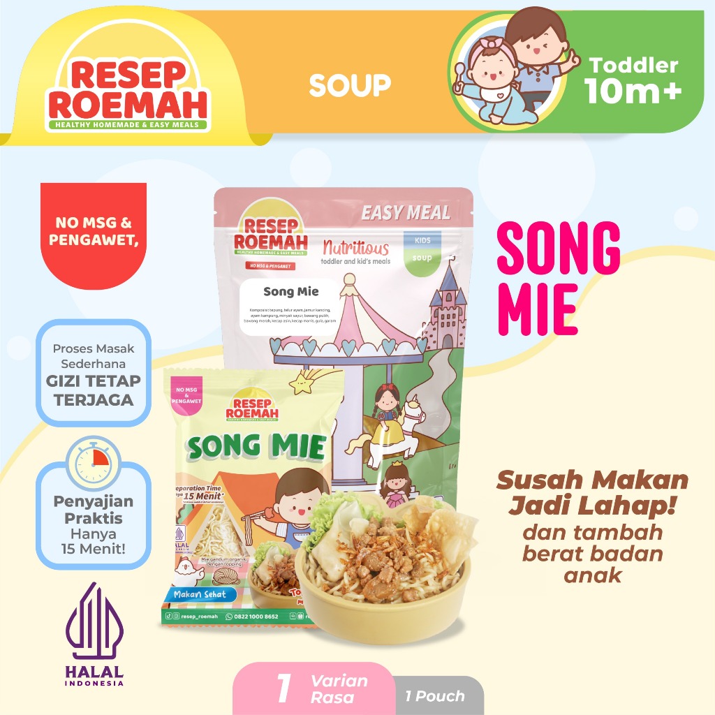 

Resep Roemah Song Mie / Song Noodle / Kids Frozen Food Homemade / No MSG