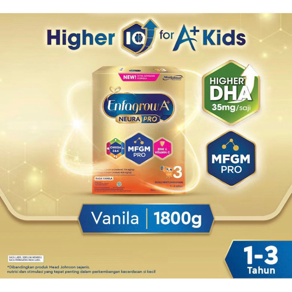 

Enfagrow 3 vanila 1800gram