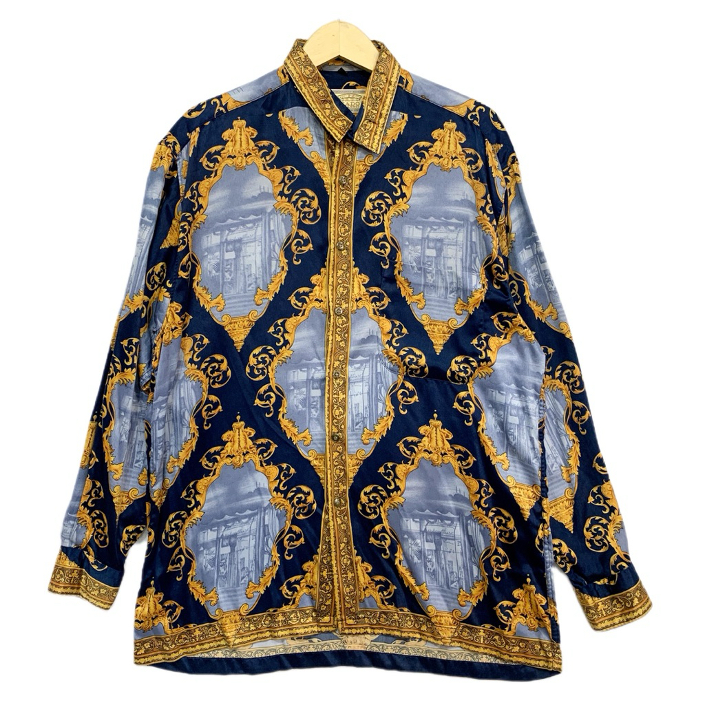 kode A580 kemeja vintage size XXL lokal Kemeja vintage kemeja mewah kemeja sultan kemeja silk kemeja