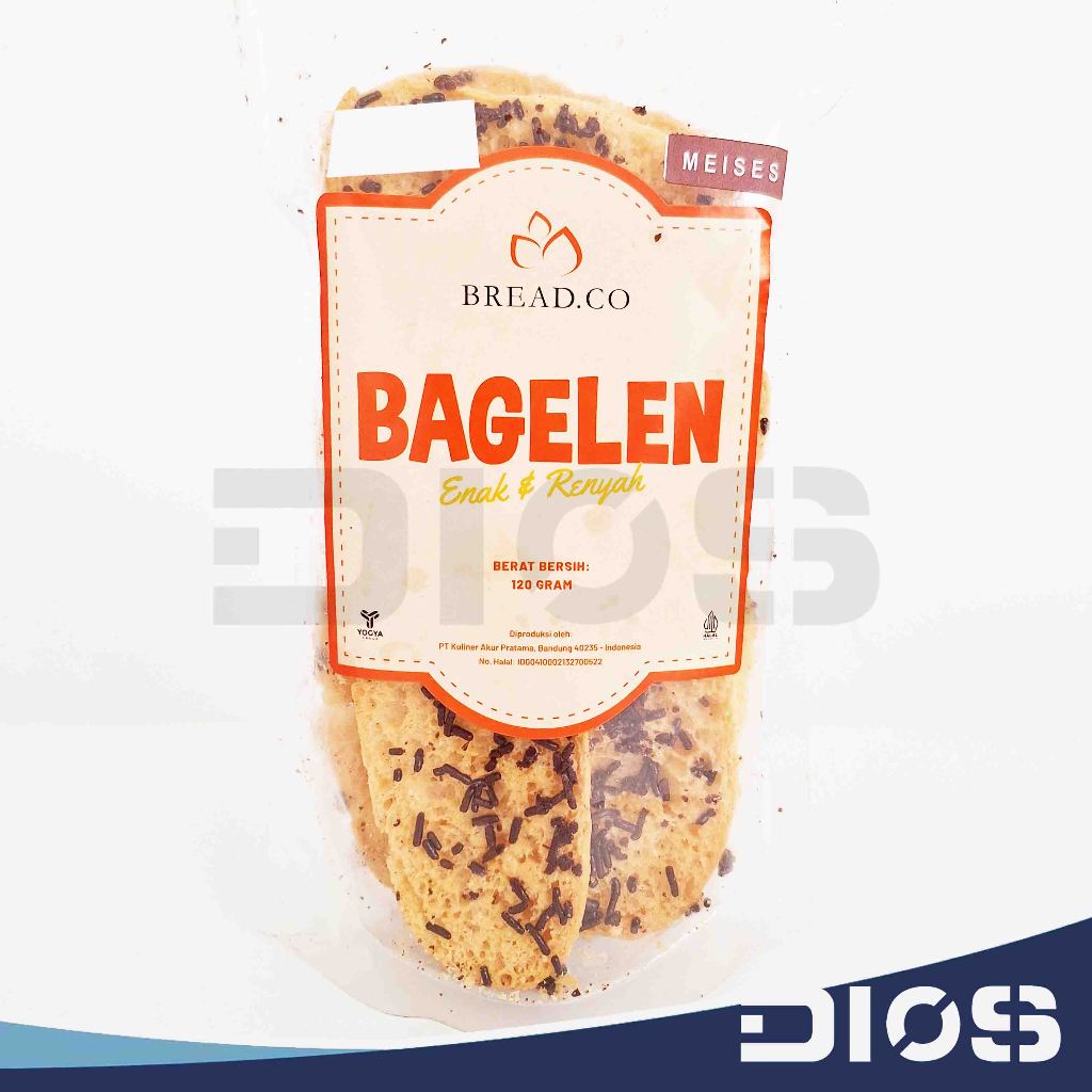 

BREADCO Bagelen Kering MESES 120gr Kemasan Plastik Halal Bandung