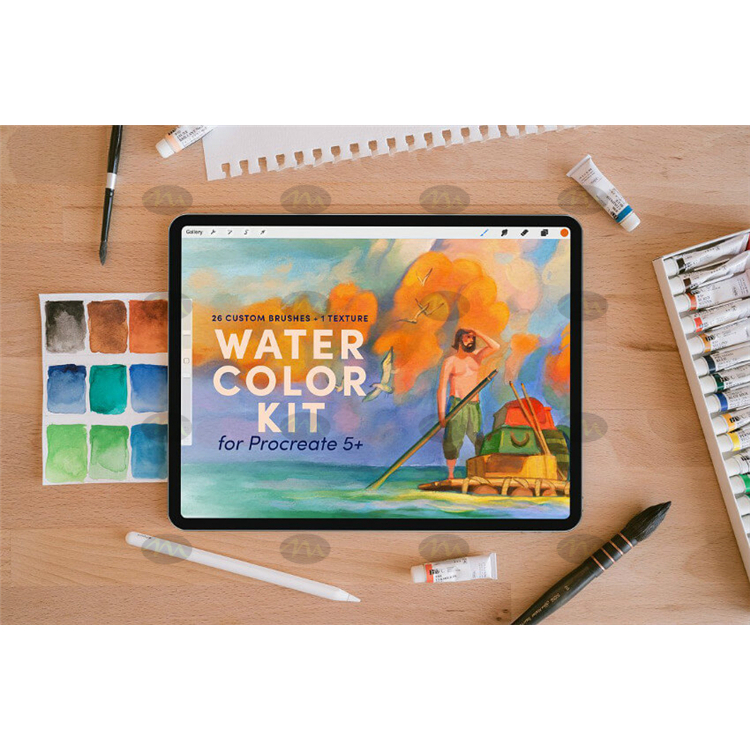 PROCREATE BRUSH | Watercolor Brush Pack Procreate Brush Presets