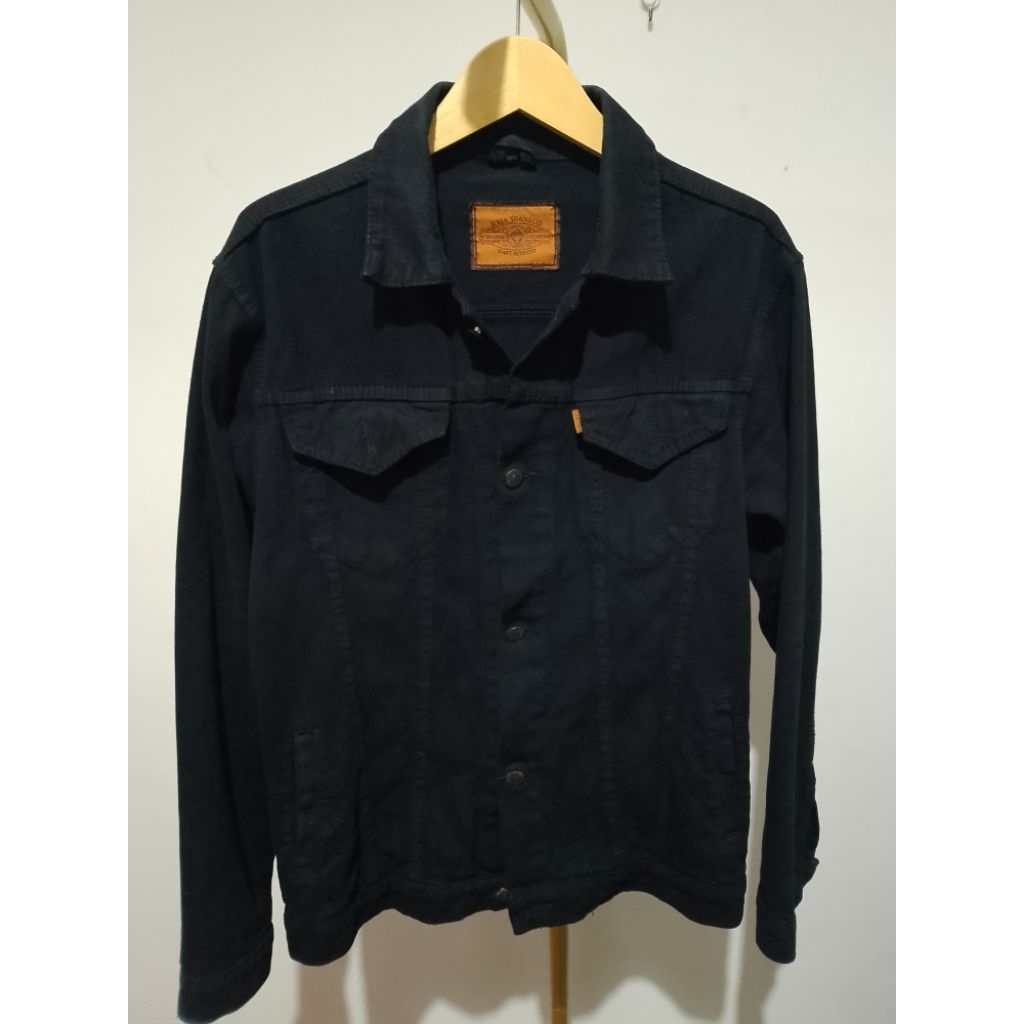 Preloved Jaket Jeans Hitam Pria