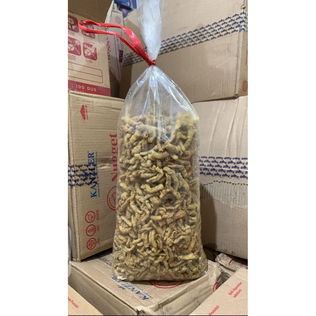 

1 ball berat 2 kg keripik usus ayam renyah gurih grosir Snack makanan ringan