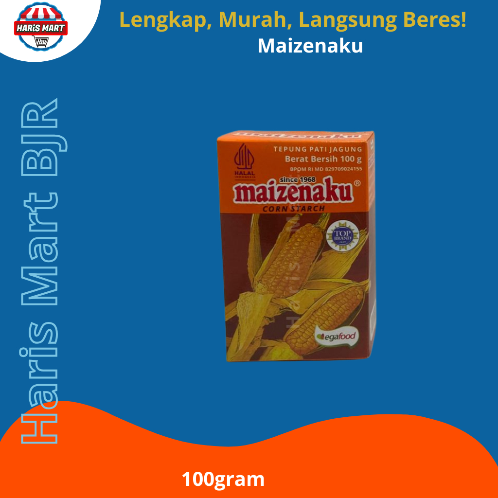 

Maizenaku Tepung Pati Jagung 100 Gram