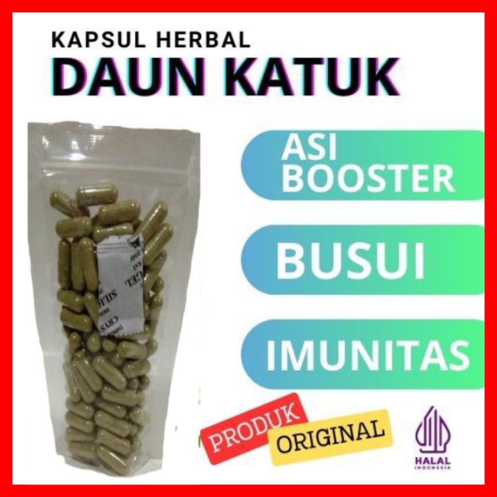 kapsul daun katuk melancarkan ASI