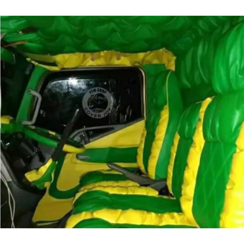 sarung jok+plafon untuk truk canter Dyna ragasa giga dll motif sofa