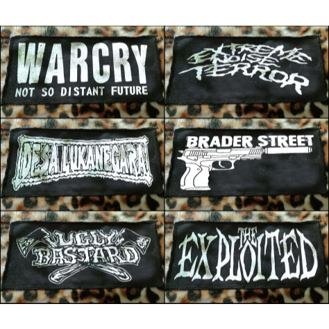 cod emblem band punk murah bahan tebal,emblem undergrond,emblem metal,grosir emblem musik,emblem pat