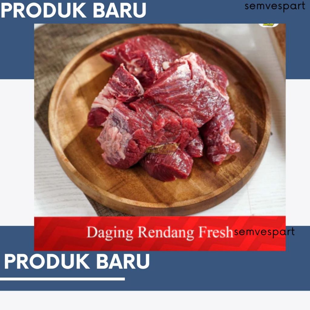 

Daging Sapi Potong Rendang Fresh 1Kg Bumbu Khas Indonesia