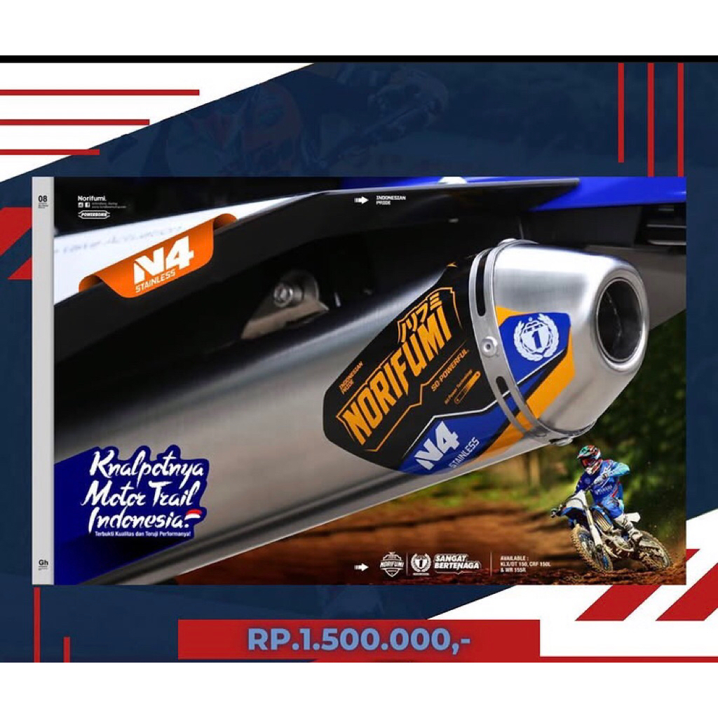 knalpot norifumi N4 stainless