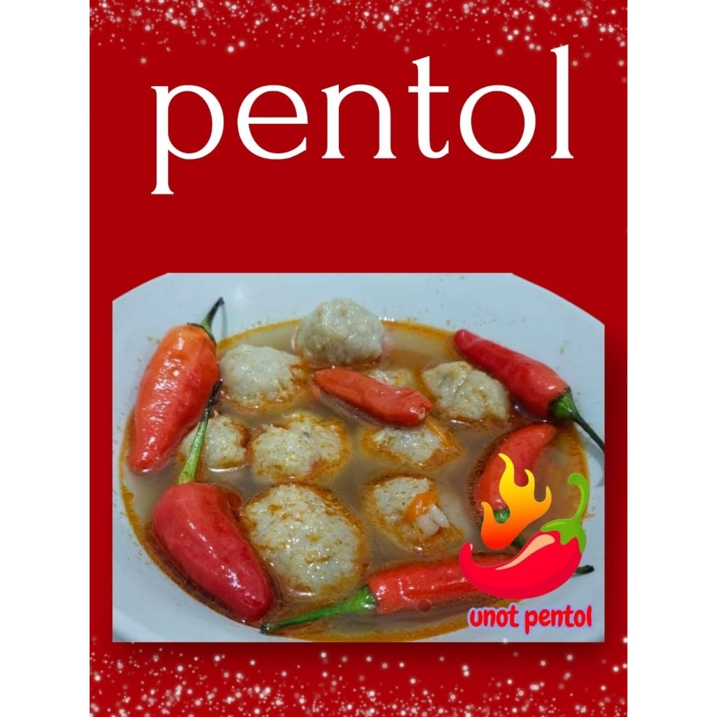 

pentol sapi pedas campur+bumbu pedas