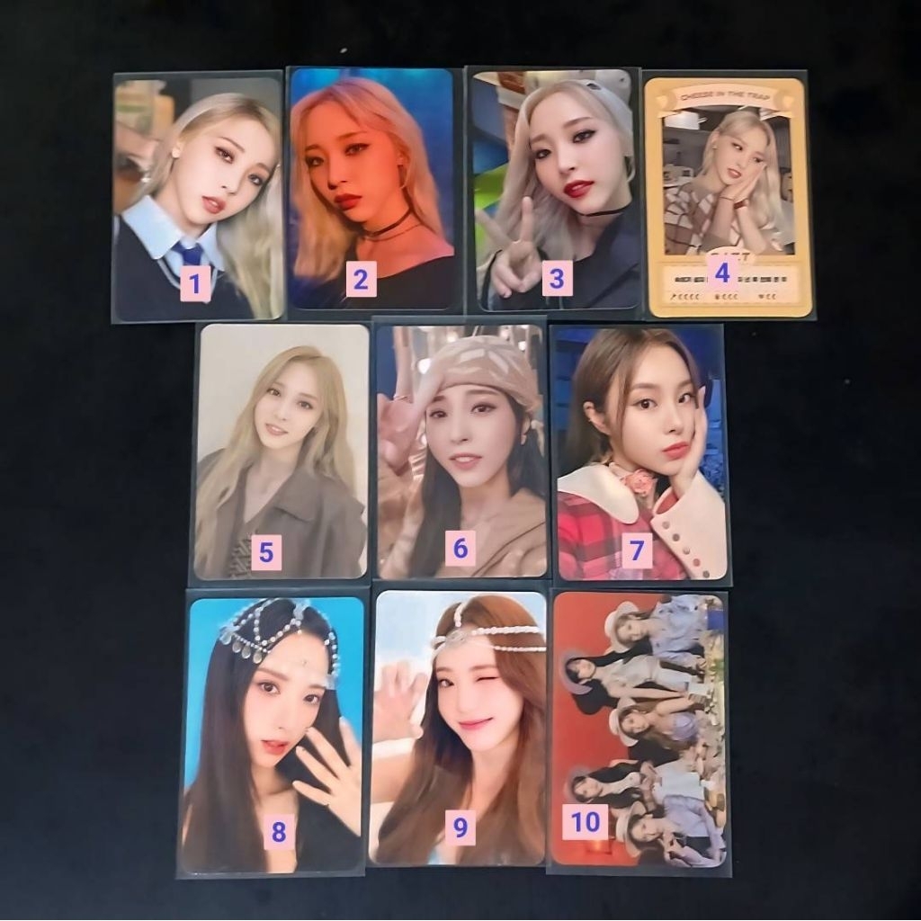 Photocard pc Mamamoo WJSN Moonbyul Wheein Bona Luda