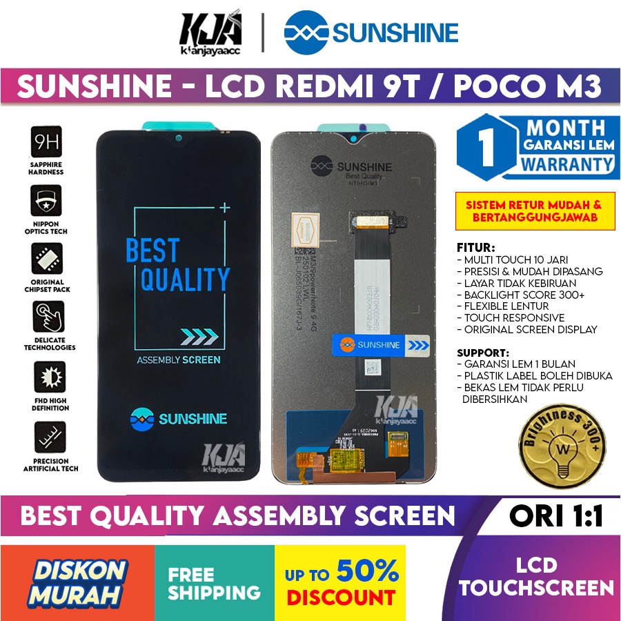 ❤️ LCD Original ❤️ Poco M3 / Redmi 9T LCD Touchscreen Hp ORI