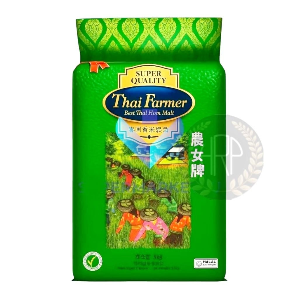 Beras Thai Farmer & Jasmine AROY-D Thailand 5kg & 10kg Kemasan Polos                                