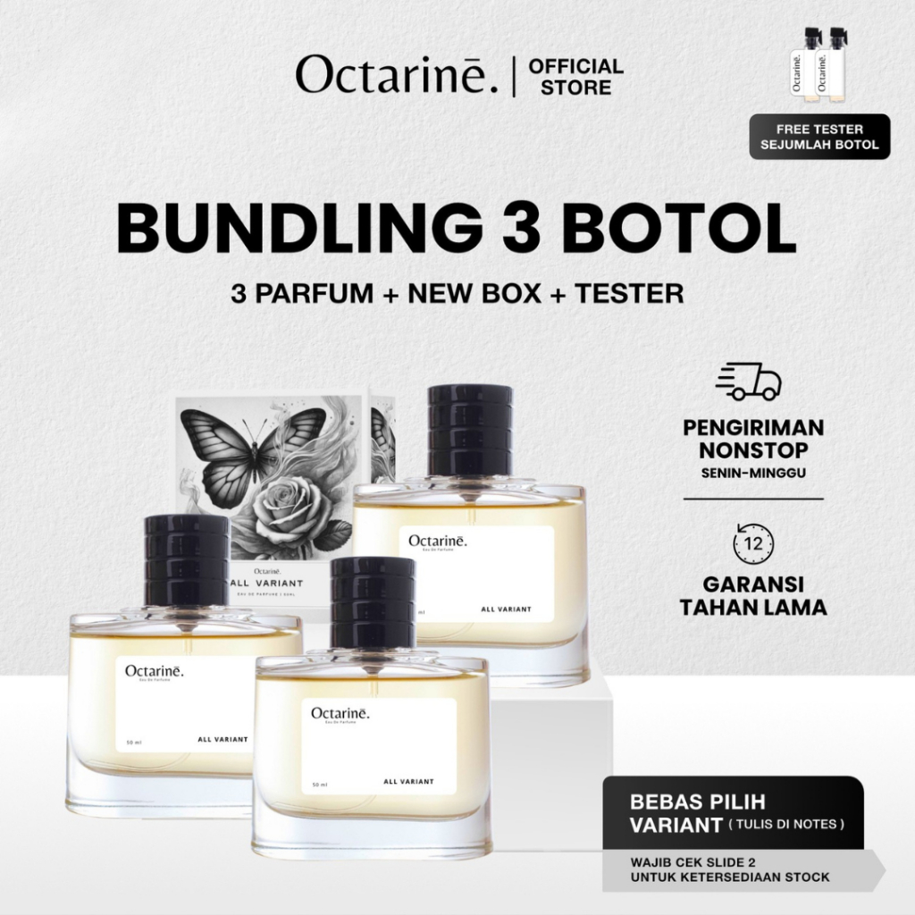 Octarine - Bundling Beli 3 Botol Parfum 50ml Bebas Pilih Variant