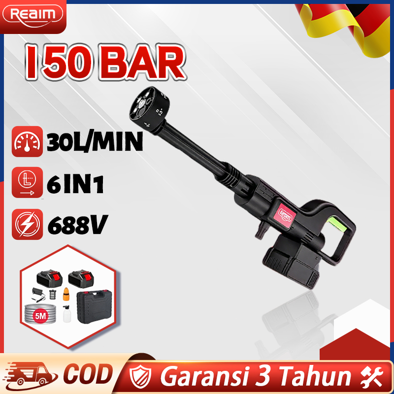Bondarui90 - Reaim 688V 250Bar Jet Cleaner Baterai - Alat Cuci Motor & Mobil Portable
