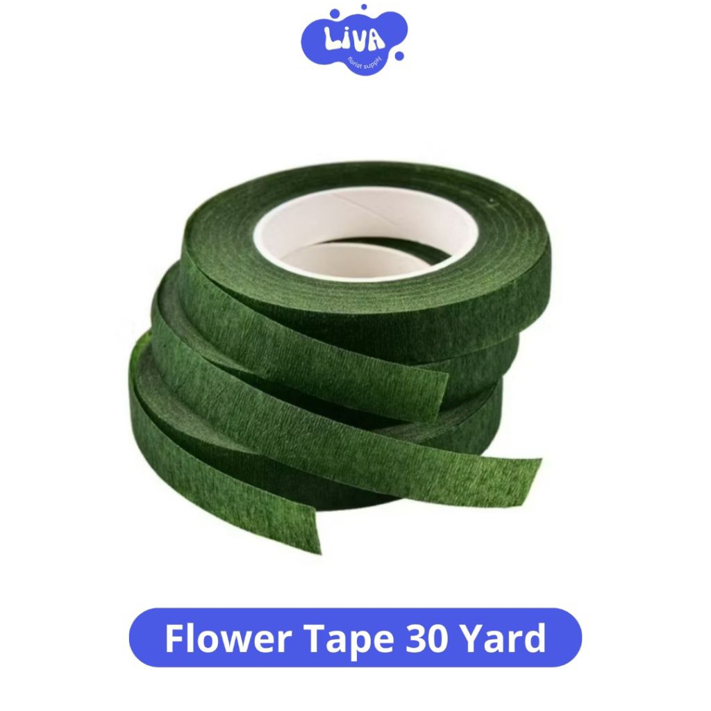 

Flower tape 30 Yard / pembungkus tangkai bunga