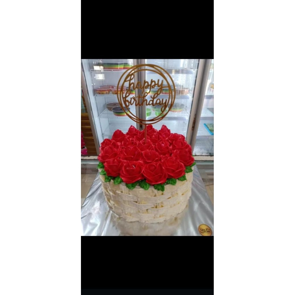 

kue tart buket mawar 15cm