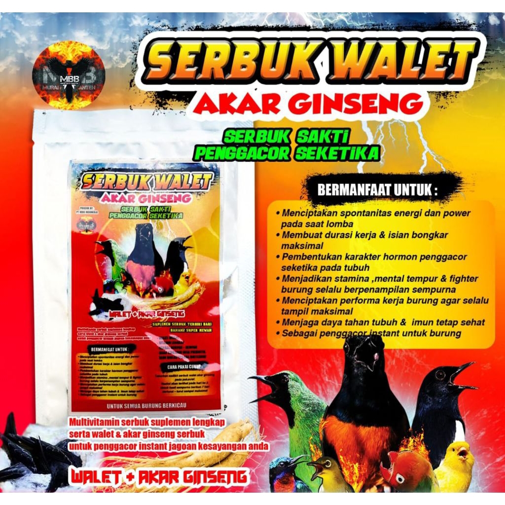 SERBUK WALET AKAR GINSENG